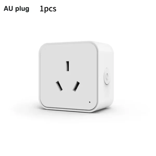 tuya-smartplug-1 WiFi Tuya Smart Socket 16A AU Standard Plug with Energy Monitoring Timer Countdown Works with Smart Life App Alexa Google
