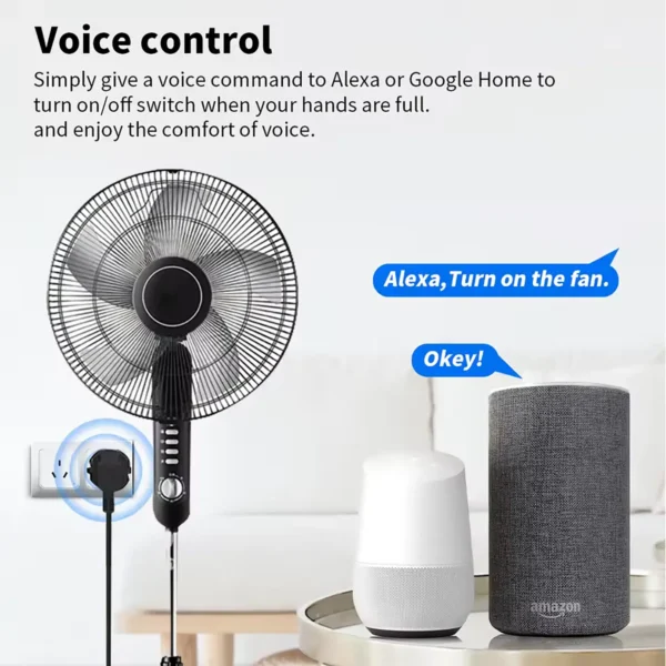 tuya-smartplug-3 WiFi Tuya Smart Socket 16A AU Standard Plug with Energy Monitoring Timer Countdown Works with Smart Life App Alexa Google