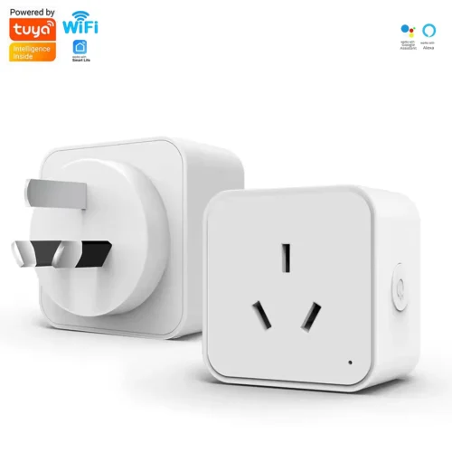 tuya-smartplug-main WiFi Tuya Smart Socket 16A AU Standard Plug with Energy Monitoring Timer Countdown Works with Smart Life App Alexa Google
