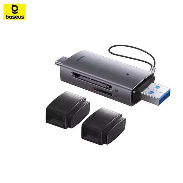 baseus-usbcardreader-6 Baseus Card Reader USB C USB3.0 to SD Micro SD TF Memory Card