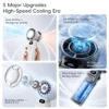 Portable High Speed Foldable Air Cooling Turbo Fan 3600mAh Rechargeable