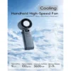 Portable High Speed Foldable Air Cooling Turbo Fan 3600mAh Rechargeable