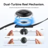 vention-retractableusbccable-3 Vention 100W Retractable Type-C to Type-C Cable 5A Fast Charging Wire Cord For iPhone Samsung Android iPad MacBook