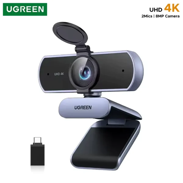 ugreen-4kwebcam-1 UGREEN 4K FHD 1080P Webcam 8MP PDAF Auto Focus Dual Noise-Cancelling Mics