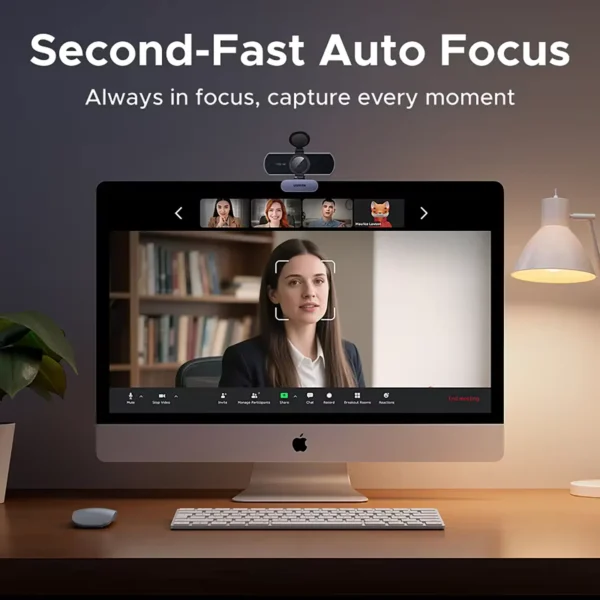 ugreen-4kwebcam-4 UGREEN 4K FHD 1080P Webcam 8MP PDAF Auto Focus Dual Noise-Cancelling Mics